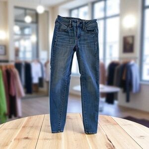 American Eagle Outfitters Dark Blue Jeggings Size 00 Short